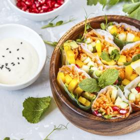 Rainbow Spring Rolls