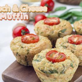 Spinach and Cheese Muffin
